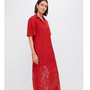 TUCKERNUCK Crimson Lace Marta Dress Size M NWT Retail $298 Tuckernuck